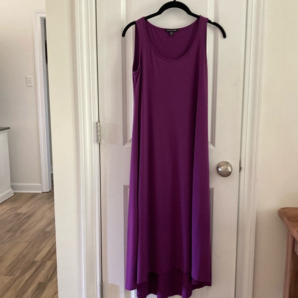 Eileen Fisher Fig Purple Rayon Dress XS - Picture 1 of 4